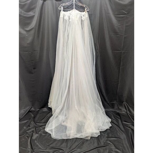 Gretchen's Bridal Gallery Women's Ivory Detachable Bridal Skirt Style Qadira Siz